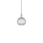 Innovations Lighting Athens 8" Wide Mini Pendant Polished Nickel / Clear Basketweave