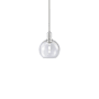 Innovations Lighting Athens 8" Wide Mini Pendant Polished Nickel / Seedy