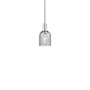 Innovations Lighting Caledonia 5" Wide Mini Pendant Polished Nickel / Charcoal