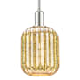 Innovations Lighting Preston 7" Wide Mini Pendant with Ribbed Mercury Glass Cylinder Shade Polished Nickel