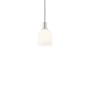 Innovations Lighting Bella 6" Wide Mini Pendant Polished Nickel / White