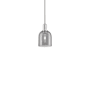 Innovations Lighting Bella 6" Wide Mini Pendant Polished Nickel / Light Smoke
