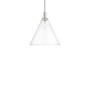Innovations Lighting Berkshire Glass 16" Wide Pendant Polished Nickel / Clear
