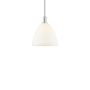 Innovations Lighting Bristol 12" Wide Pendant Polished Nickel / Matte White
