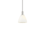 Innovations Lighting Bristol 8" Wide Mini Pendant Polished Nickel / Matte White