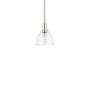Innovations Lighting Bristol 8" Wide Mini Pendant Polished Nickel / Clear