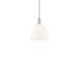 Innovations Lighting Bristol 9" Wide Mini Pendant Polished Nickel / Matte White