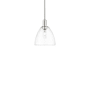 Innovations Lighting Bristol 9" Wide Mini Pendant Polished Nickel / Clear