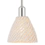 Innovations Lighting Natural Ballston Dome 8" Wide Mini Pendant with Natural Rope Shade Polished Nickel