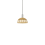 Innovations Lighting Natural Ballston Dome 9" Wide Mini Pendant Polished Nickel / Natural