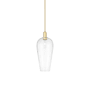 Innovations Lighting Chelsea 8" Wide Mini Pendant Satin Gold / Clear Deco Swirl