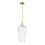 Innovations Lighting Chelsea 8" Wide Mini Pendant Satin Gold / Seedy Deco Swirl
