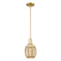 Innovations Lighting Preston 6" Wide Mini Pendant Satin Gold / Mercury