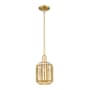 Innovations Lighting Preston 7" Wide Mini Pendant Satin Gold / Mercury