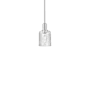 Innovations Lighting Cobbleskill 5" Wide Mini Pendant Brushed Satin Nickel / Clear Basket Weave