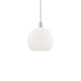 Innovations Lighting Athens 14" Wide Pendant Brushed Satin Nickel / Matte White