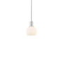 Innovations Lighting Athens 6" Wide Mini Pendant Brushed Satin Nickel / Matte White