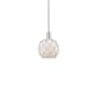 Innovations Lighting Farmhouse Rope 8" Wide Mini Pendant Brushed Satin Nickel / White Glass with White Rope