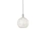 Innovations Lighting White Mouchette 10" Wide Mini Pendant Brushed Satin Nickel / White Mouchette