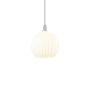 Innovations Lighting White Venetian 14" Wide Pendant Brushed Satin Nickel / White Venetian
