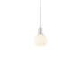 Innovations Lighting White Venetian 6" Wide Mini Pendant Brushed Satin Nickel / White Venetian