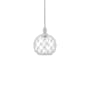 Innovations Lighting Farmhouse Rope 10" Wide Mini Pendant Brushed Satin Nickel / Clear Glass with White Rope
