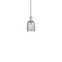 Innovations Lighting Caledonia 5" Wide Mini Pendant Brushed Satin Nickel / Charcoal