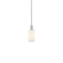 Innovations Lighting Clymer 5" Wide Mini Pendant Brushed Satin Nickel / Matte White