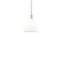 Innovations Lighting Berkshire Glass 12" Wide Pendant Brushed Satin Nickel / Matte White
