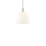 Innovations Lighting Bristol 12" Wide Pendant Brushed Satin Nickel / Matte White