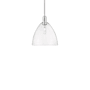 Innovations Lighting Bristol 12" Wide Pendant Brushed Satin Nickel / Clear