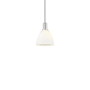 Innovations Lighting Bristol 8" Wide Mini Pendant Brushed Satin Nickel / Matte White