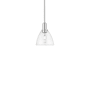 Innovations Lighting Bristol 8" Wide Mini Pendant Brushed Satin Nickel / Clear