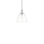 Innovations Lighting Bristol 9" Wide Mini Pendant Brushed Satin Nickel / Clear