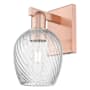 Innovations Lighting Salina 12" Tall Wall Sconce Antique Copper / Clear Spiral Fluted