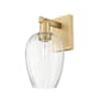 Innovations Lighting Preston 14" Tall Wall Sconce Brushed Brass / Clear