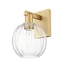 Innovations Lighting Preston 12" Tall Wall Sconce Brushed Brass / Clear