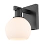 Innovations Lighting Athens 10" Tall Wall Sconce Matte Black / Matte White