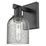 Innovations Lighting Caledonia 11" Tall Wall Sconce Matte Black / Charcoal