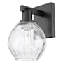 Innovations Lighting Waverly 11" Tall Wall Sconce Matte Black / Clear
