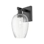 Innovations Lighting Preston 14" Tall Wall Sconce Matte Black / Clear