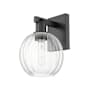 Innovations Lighting Preston 12" Tall Wall Sconce Matte Black / Clear