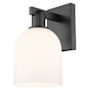 Innovations Lighting Bella 12" Tall Wall Sconce Matte Black / White