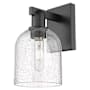 Innovations Lighting Bella 12" Tall Wall Sconce Matte Black / Seedy
