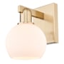 Innovations Lighting Athens 10" Tall Wall Sconce Champagne Bronze / Matte White