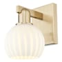 Innovations Lighting White Venetian 10" Tall Wall Sconce Champagne Bronze / White Venetian