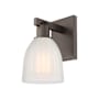 Innovations Lighting Brookfield 12" Tall Wall Sconce Oil Rubbed Bronze / White