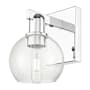 Innovations Lighting Athens 10" Tall Wall Sconce Polished Chrome / Seedy