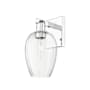 Innovations Lighting Preston 14" Tall Wall Sconce Polished Chrome / Clear
