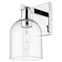 Innovations Lighting Bella 12" Tall Wall Sconce Polished Nickel / Clear
